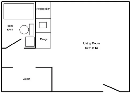 Floor plan Studio