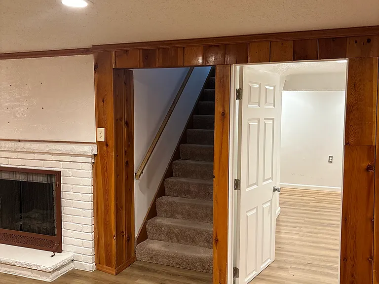 Lower level family room and office space