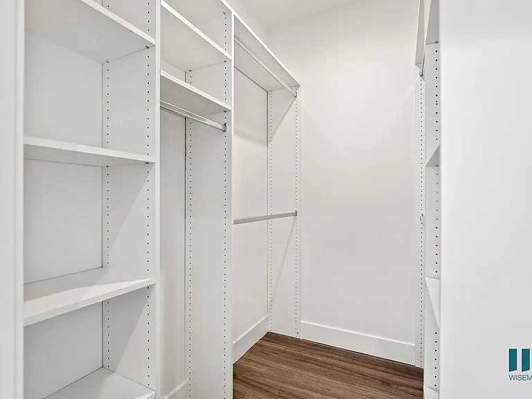 Walk-In Closet with Built-In Organizers