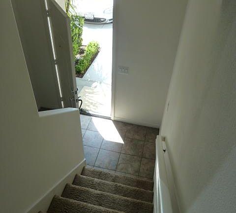 Stairwell from street to 2nd floor.