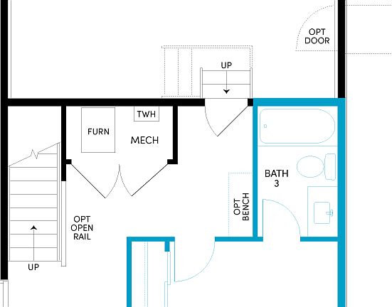 Apex 4 Lower Level Optional Bed 4 at Uplands in Westminster, Co