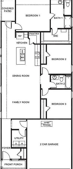 D.R. Horton's Express Homes Diana floorplan