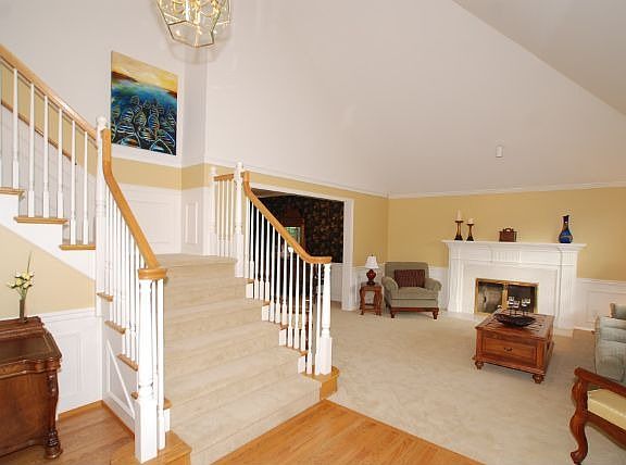 Stairs & living room