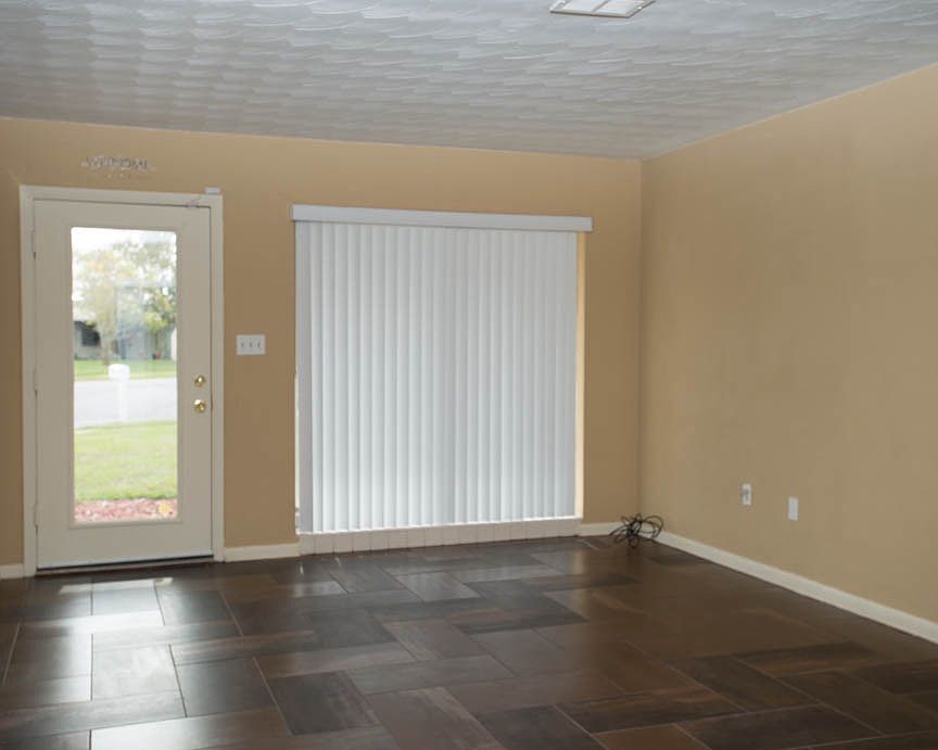 Living Room with Tile