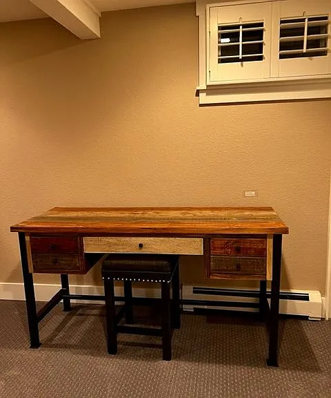 Desk in bunk room.