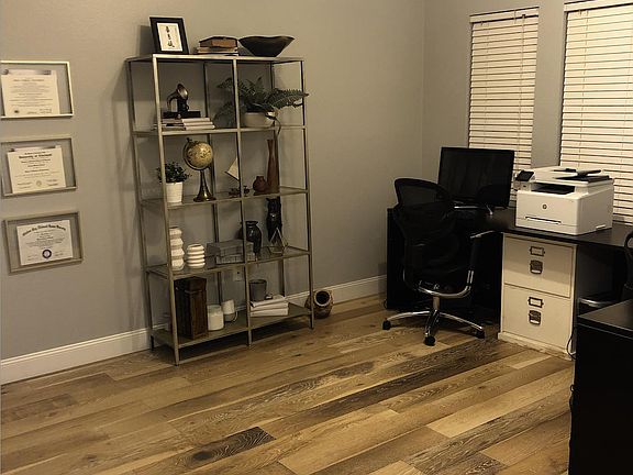 Bedroom one can be used as an office space