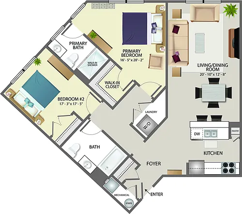 Floor plan 2C