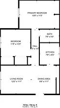 Floor plan of each unit