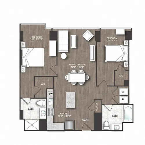 Floor plan C Units