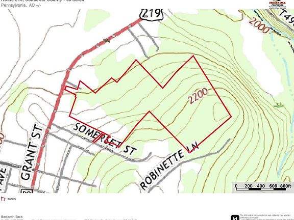 Route 219 Topo