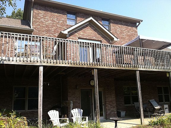 Back deck and patio