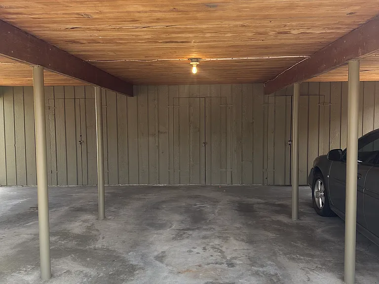 Apartment includes covered parking for one car. Otherwise street parking is available.