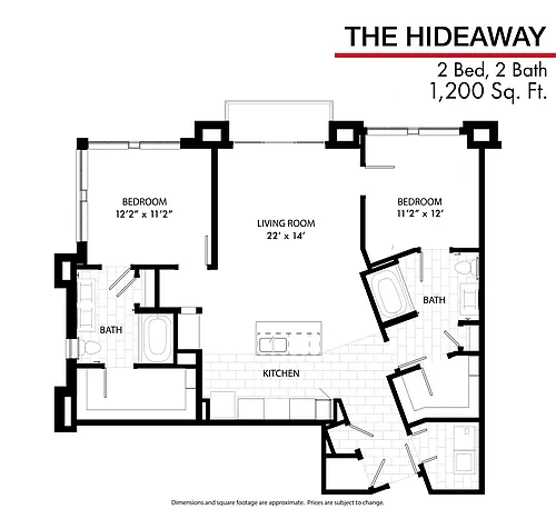 Floor plan Hideaway