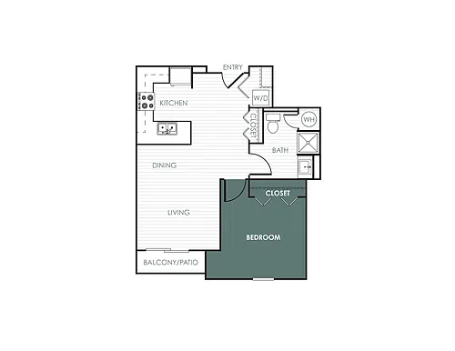 Floor plan 1 Bedroom