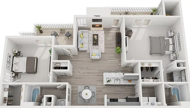 Two Bedrooms, Two Bathrooms, 1010 sqft, Full-Size Washer/Dryer, Patio/Balcony, Fireplace, Two Walk-in Closets, Additional Storage Two Bedrooms, Two Bathrooms, 1010 sqft, Full-Size Washer/Dryer, Patio/Balcony, Fireplace, Two Walk-in Closets, Additional Sto