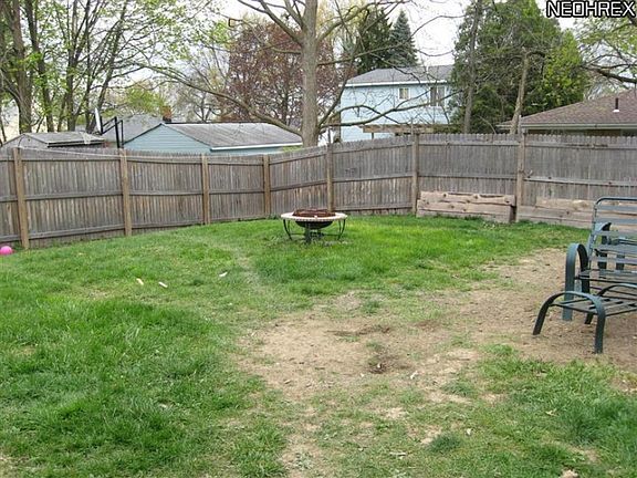 Fenced in backyad