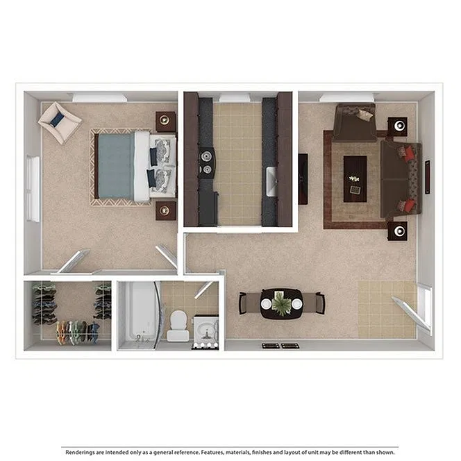 Floor plan 1 Bedroom