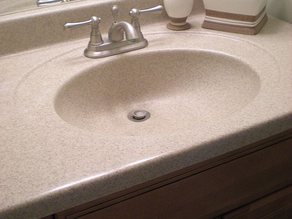 Downstairs bath vanity