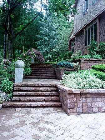 Stone Tiered Staiway