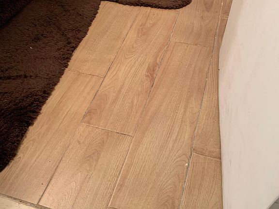 Excellent Condition: Bathroom Laminate Flooring E