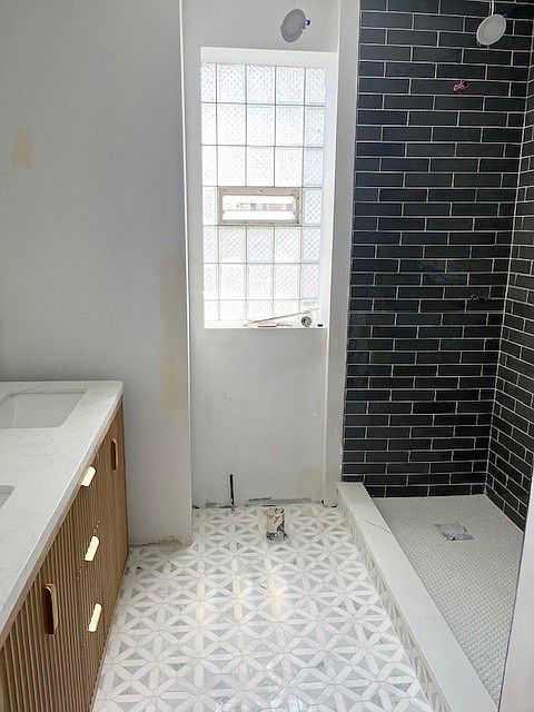 bathroom (will have glass shower panel)