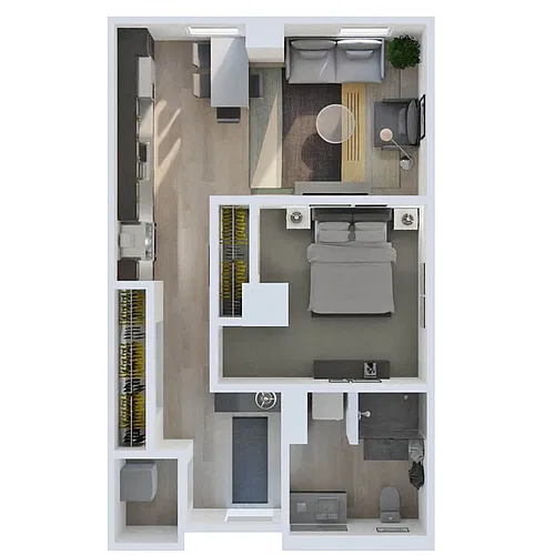 Floor plan 1 Bed C1