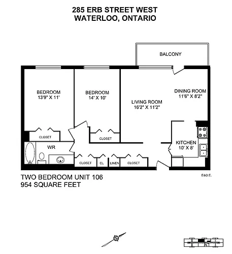 Floor plan 2 Bedroom