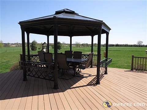 Gazebo on large back deck
