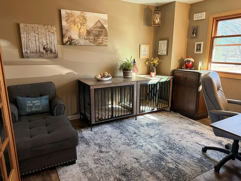 Office in front of house