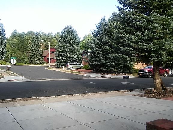 View across into cul de sac