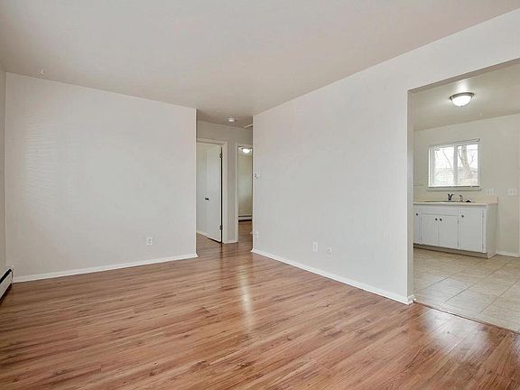 View of Kitchen and bedrooms from living room
