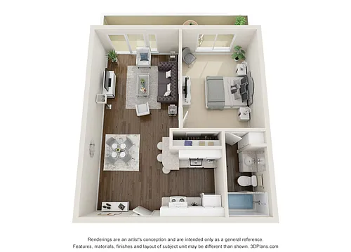 Floor plan 1X1
