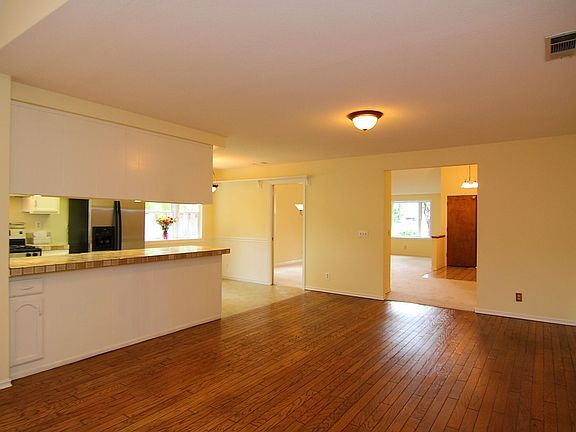 Gleaming Wood Floors in Family Room