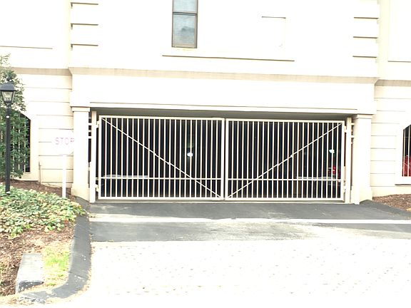 Gate to parking space