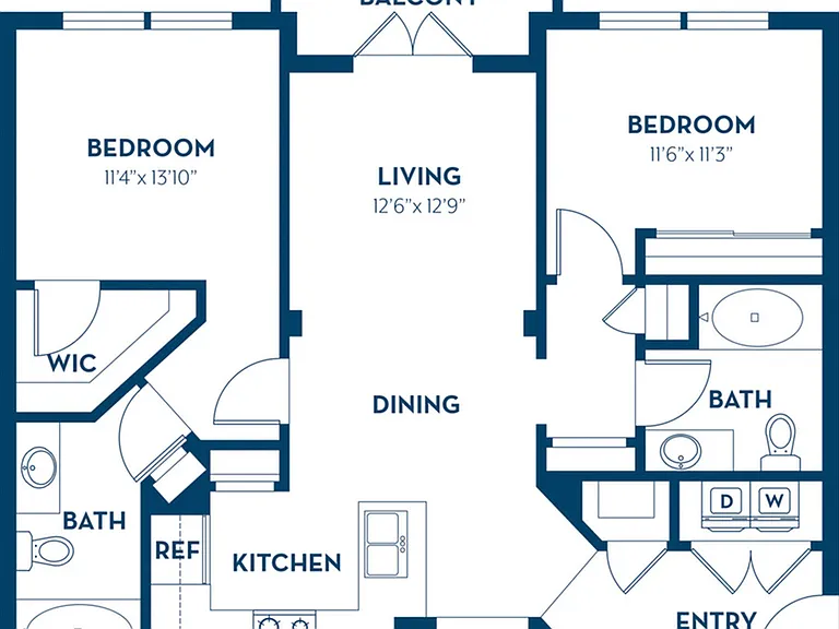 2 Bedroom | 2 Bath | 1125 SF | Renovated 2 Bedroom | 2 Bath | 1125 SF | Renovated