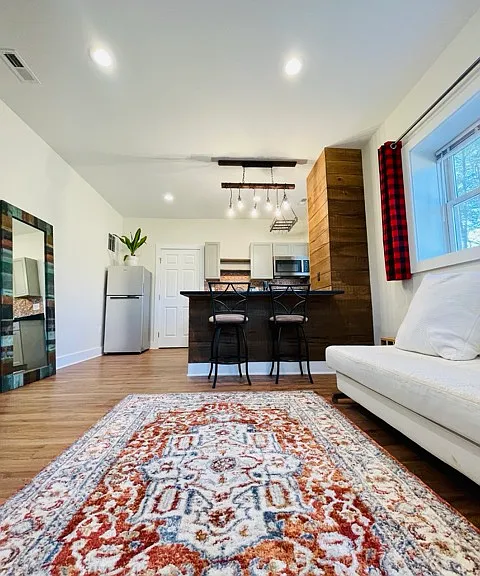 living area/kitchen
