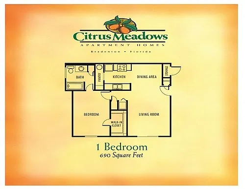 Floor plan One Bedroom
