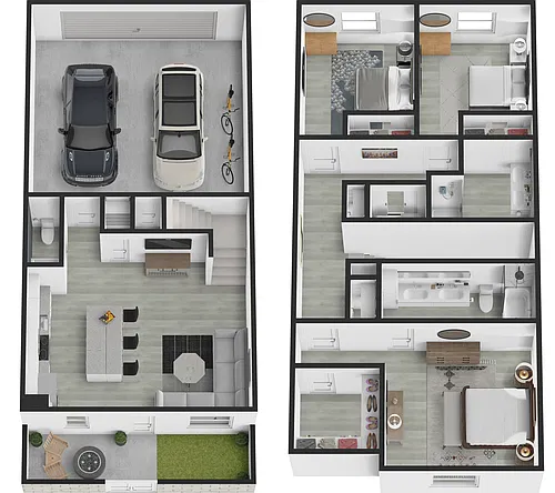 Floor plan Everest - 3 Bedrooms 2.5 Bathrooms