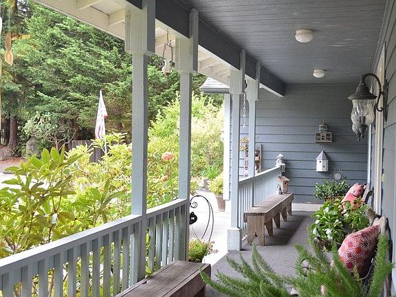Covered porch.