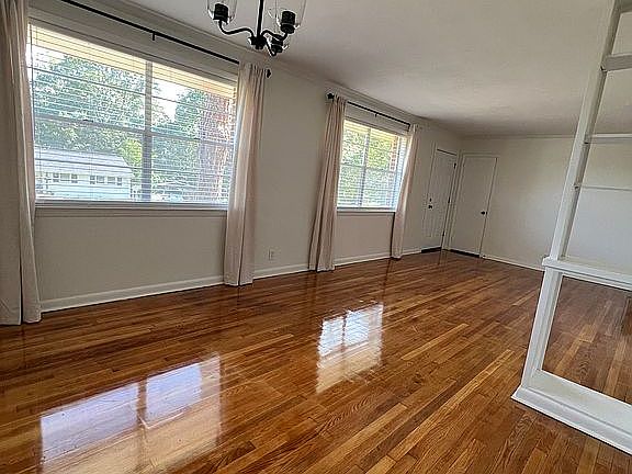 Open living/dining area