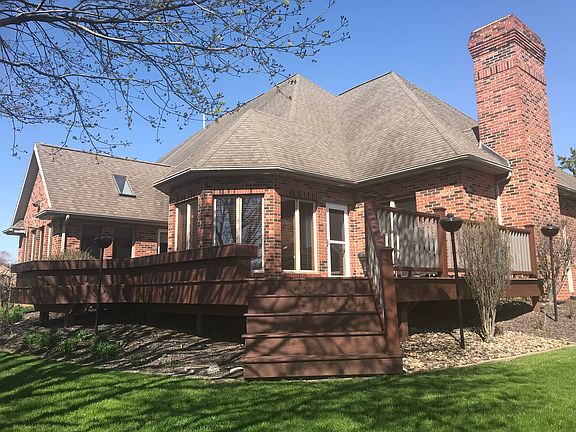 Back yard with Trex decking