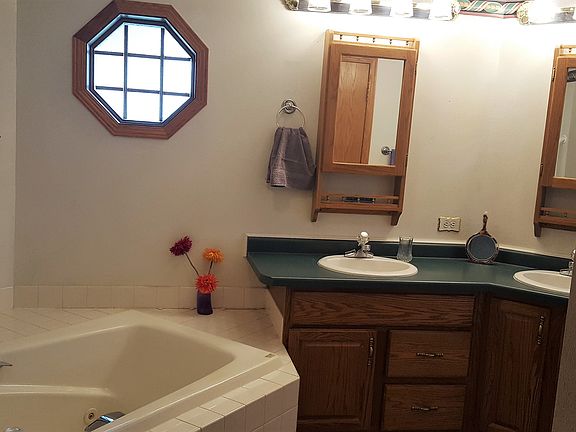 Master bath and jetted tub
