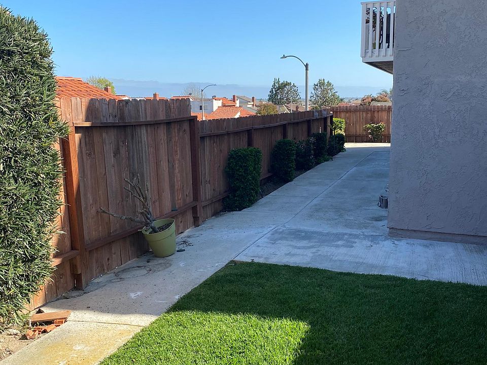 Yard from grass area to patio