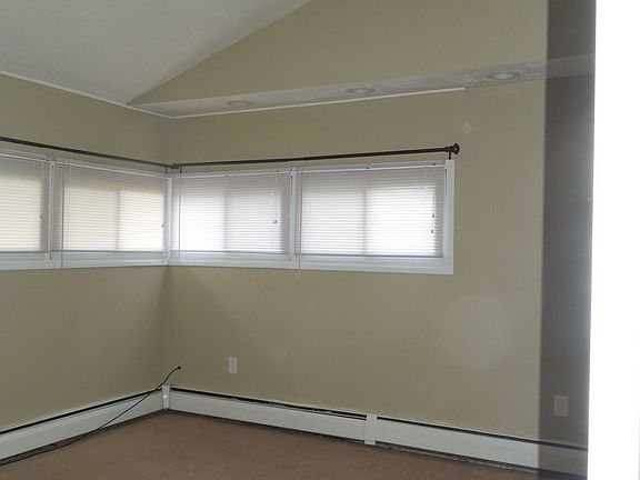 Master bedroom with vaulted 