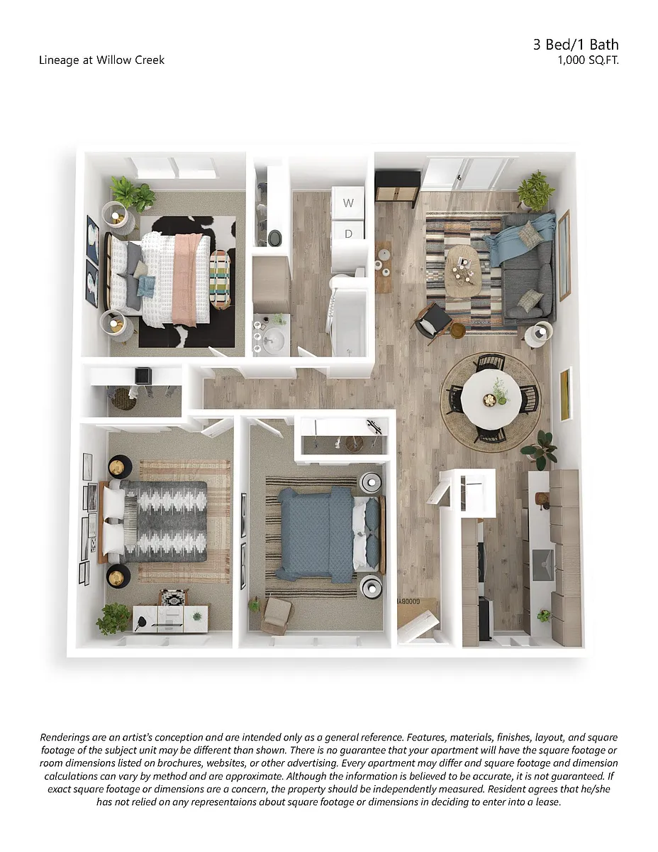 Floor plan 3x1 Premium