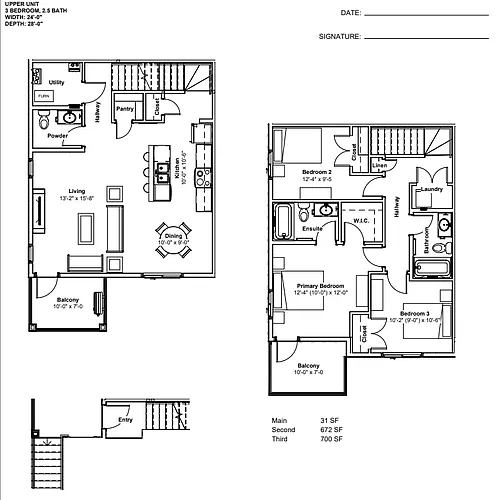 Floor plan 3 Bedroom