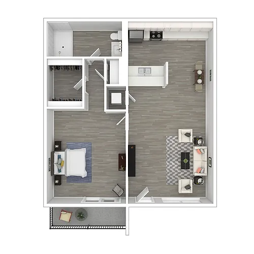 Floor plan One Bedroom