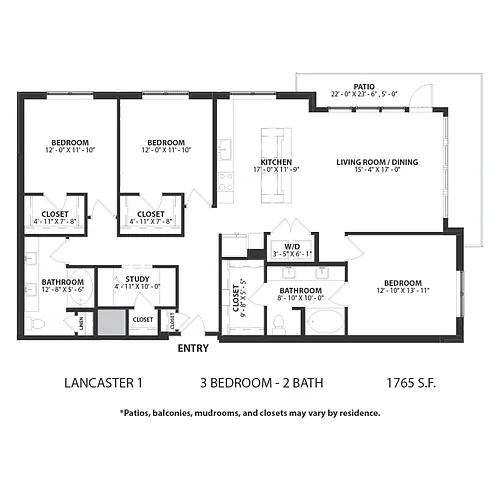 Floor plan Lancaster