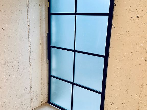 sliding door with natural light