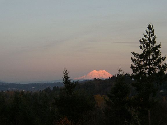 Sunset from front of house